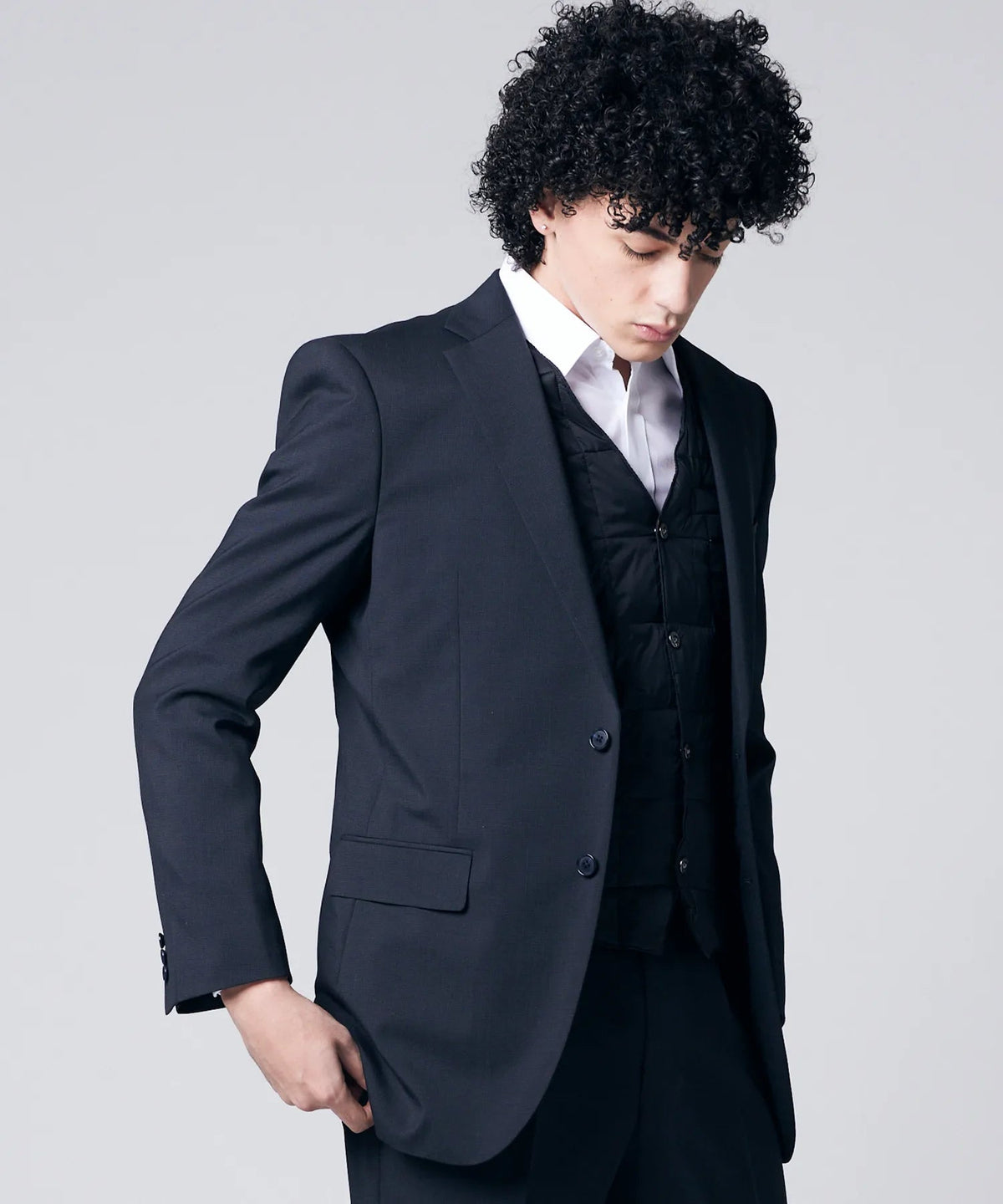 TAION Basic V-Neck Button Down Vest