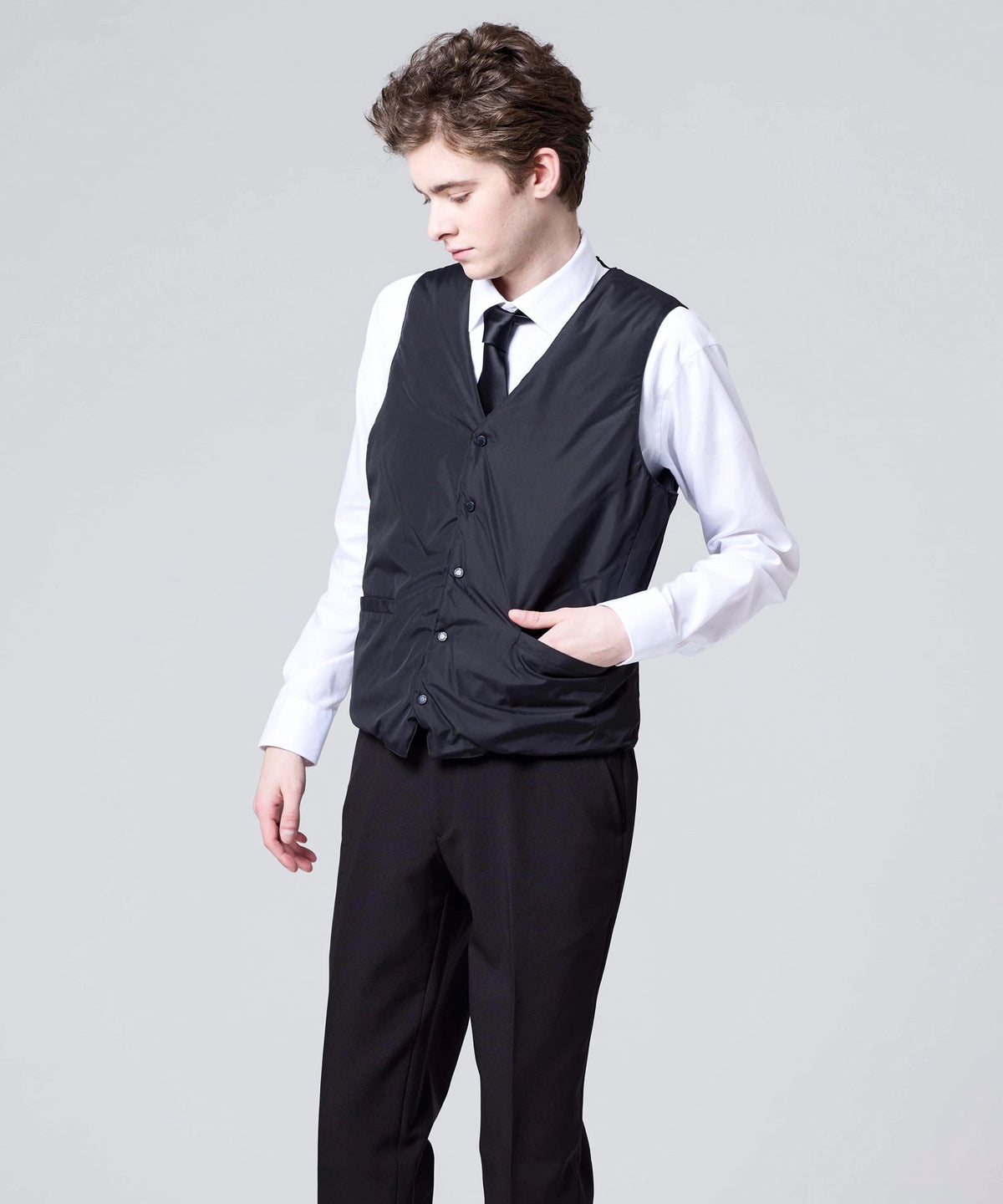 TAION City Line Reversible Single-Button Down Vest