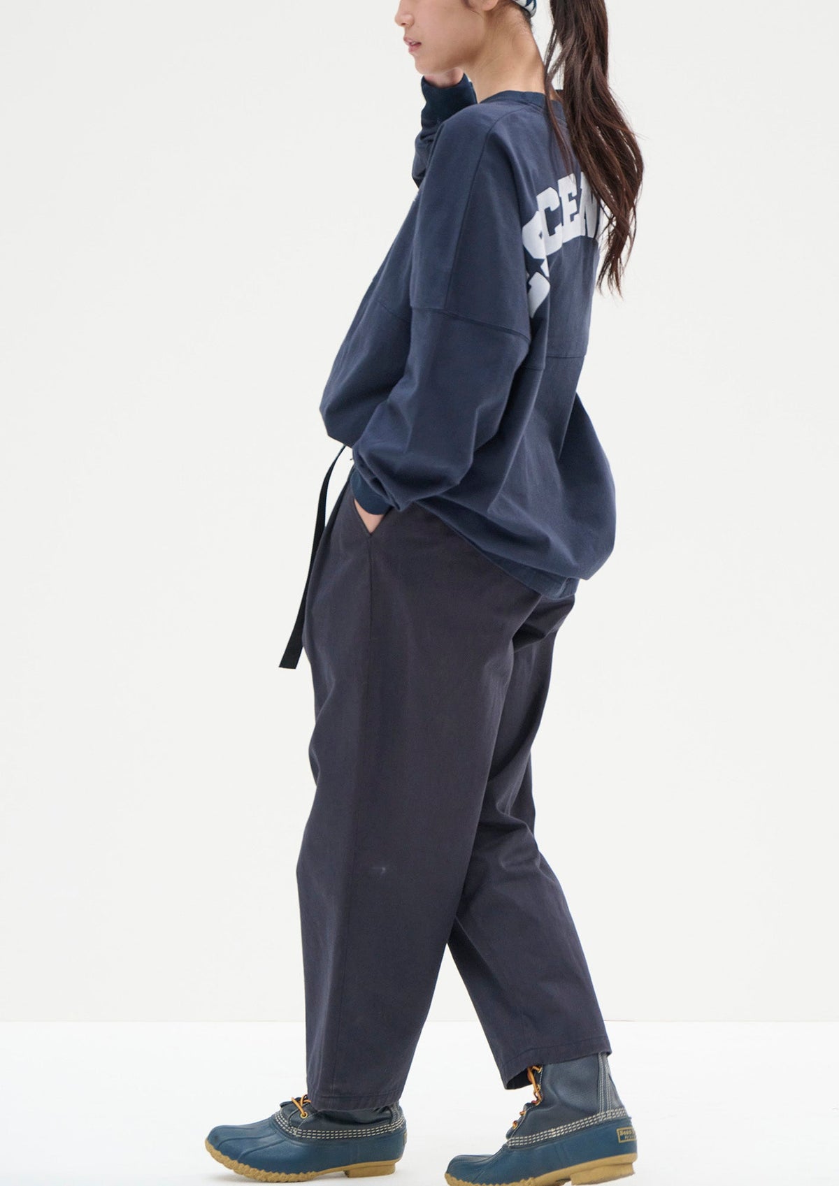 DESCENDANT DC-3 ORGANIC COTTON TWILL TROUSERS