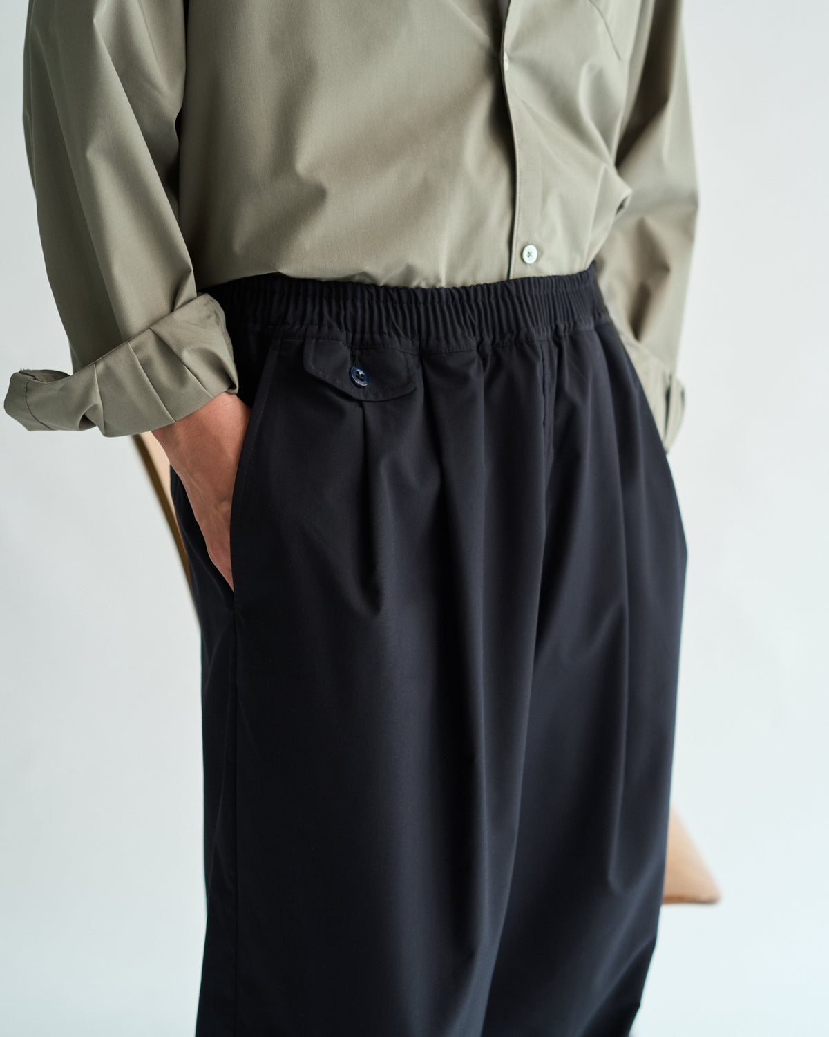 FreshService AIR POPLIN TWO TUCK EASY PANTS