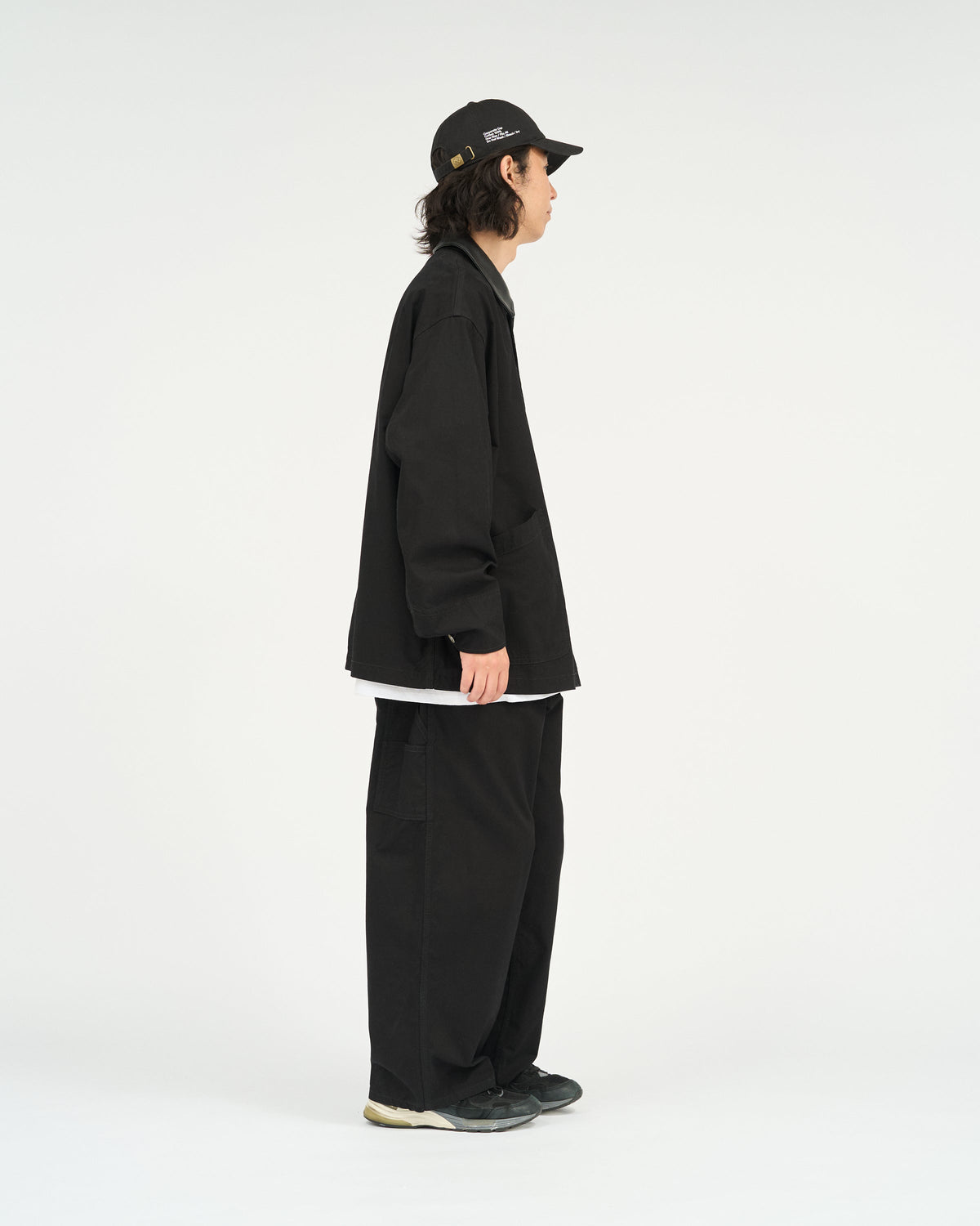 FreshService COTTON CANVAS LEATHER COLLAR WORK JACKET
