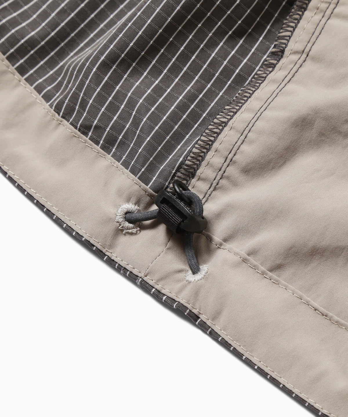 and wander x Brompton reflective rip hoodie