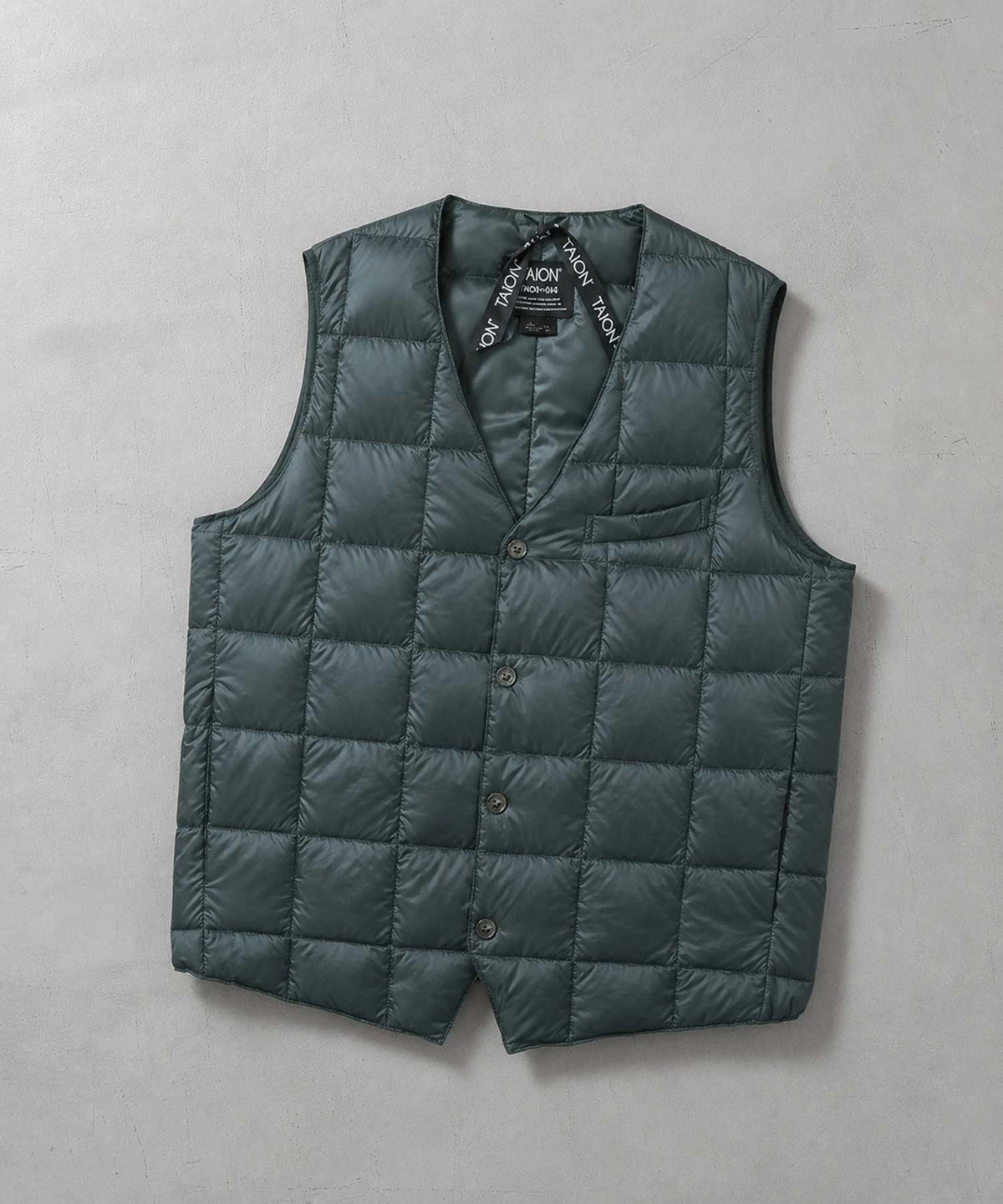 TAION Basic V-Neck Button Down Vest