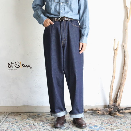 orSlow SUPER DAD'S DENIM PANTS One Wash