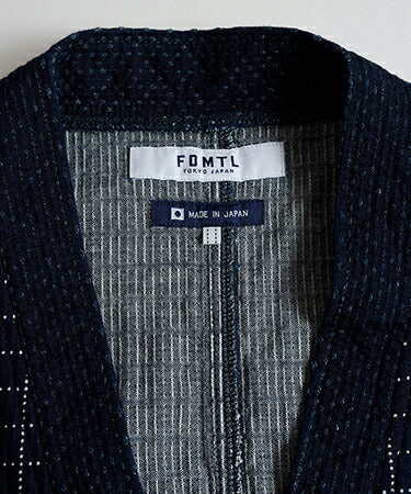 FDMTL SASHIKO CARDIGAN RINSE