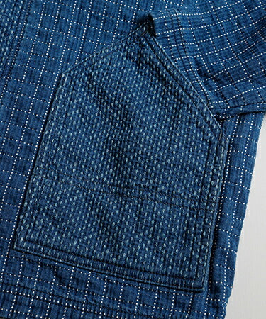 FDMTL SASHIKO CARDIGAN 3YR WASH