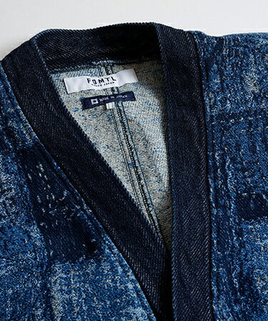 FDMTL JACQUARD BORO CARDIGAN RINSE