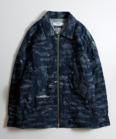 FDMTL JACQUARD DENIM BLOUSON RINSE