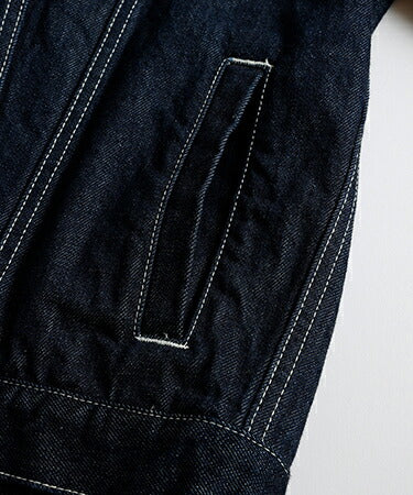 FDMTL DENIM HAORI JACKET RINSE