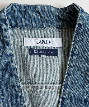 FDMTL DENIM HAORI JACKET 4YR WASH