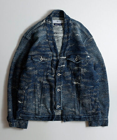 FDMTL DENIM HAORI JACKET 5YR WASH