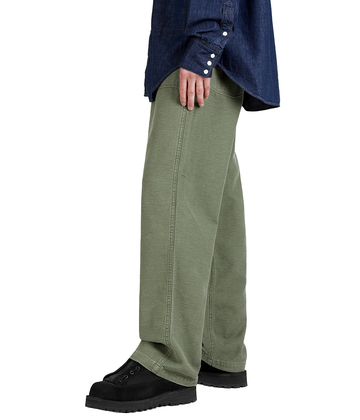 orSlow REAL USED WASH VINTAGE FIT FATIGUE PANTS Dark Olive Stone