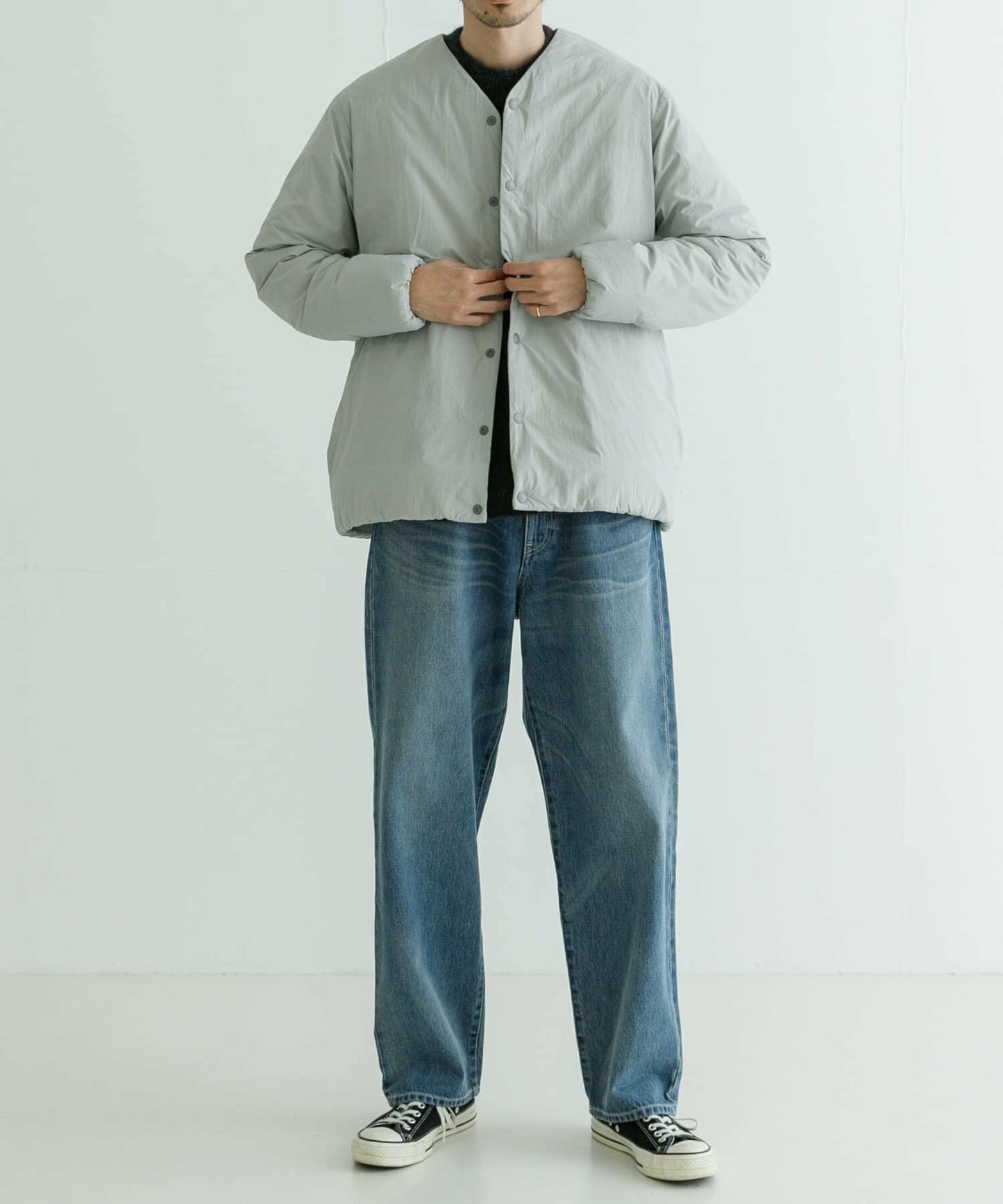 NANGA × URBAN RESEARCH AURORA No Collar Down Blouson