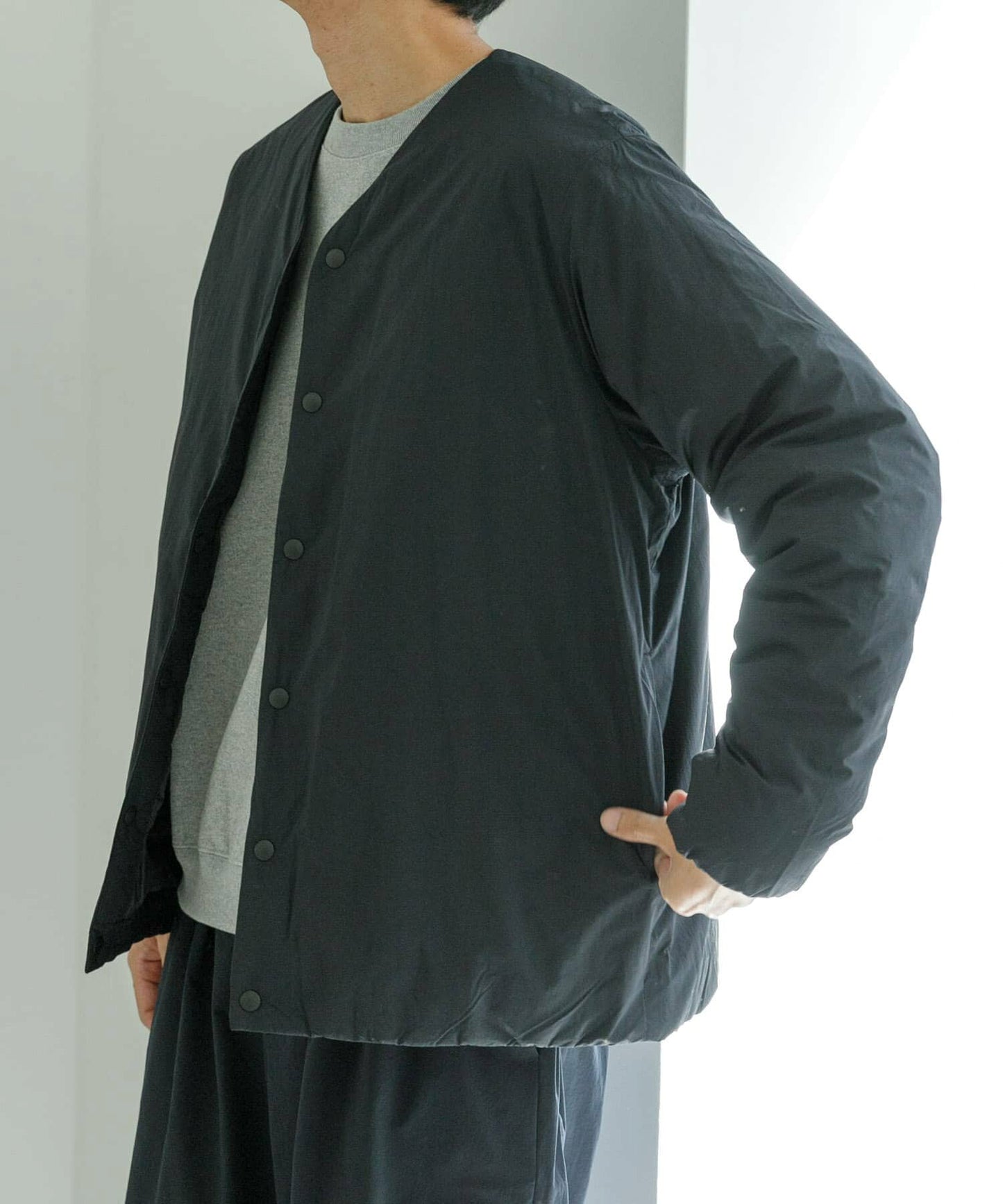 NANGA × URBAN RESEARCH AURORA No Collar Down Blouson