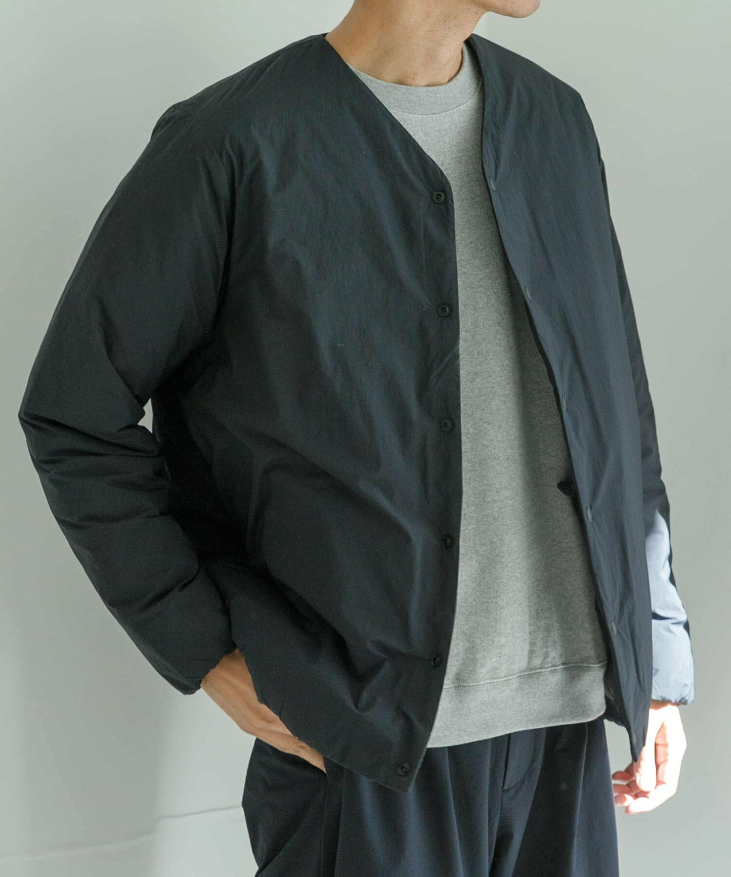 NANGA × URBAN RESEARCH AURORA No Collar Down Blouson