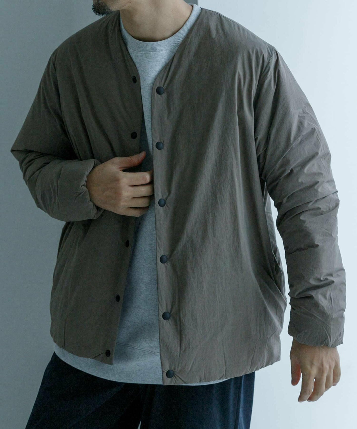 NANGA × URBAN RESEARCH AURORA No Collar Down Blouson