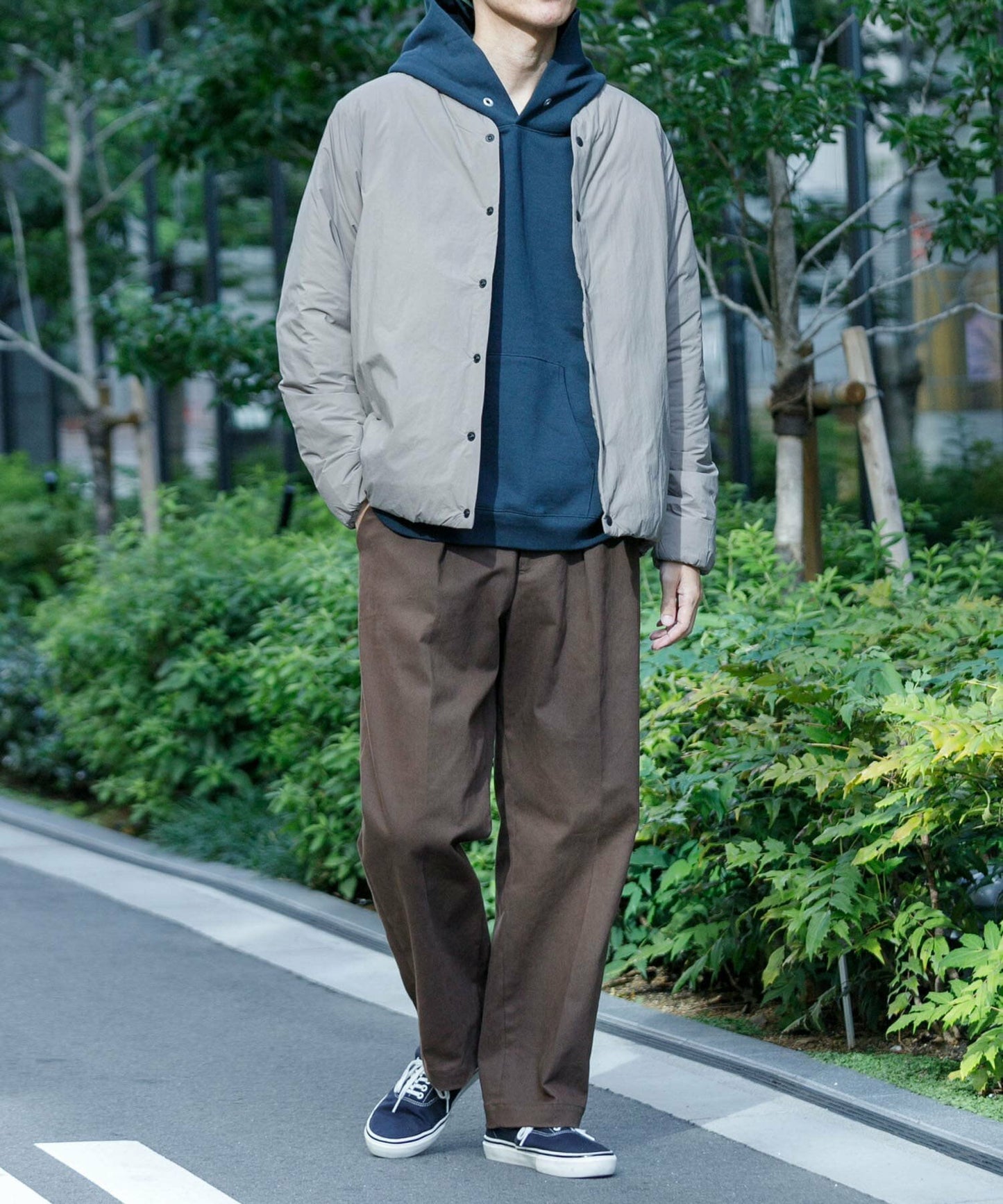 NANGA × URBAN RESEARCH AURORA No Collar Down Blouson