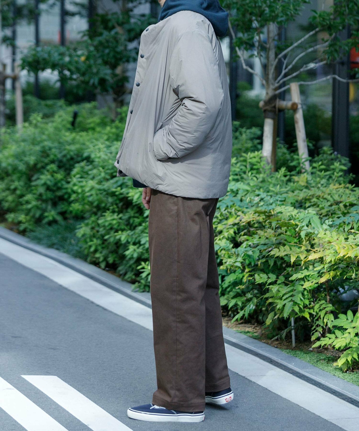 NANGA × URBAN RESEARCH AURORA No Collar Down Blouson