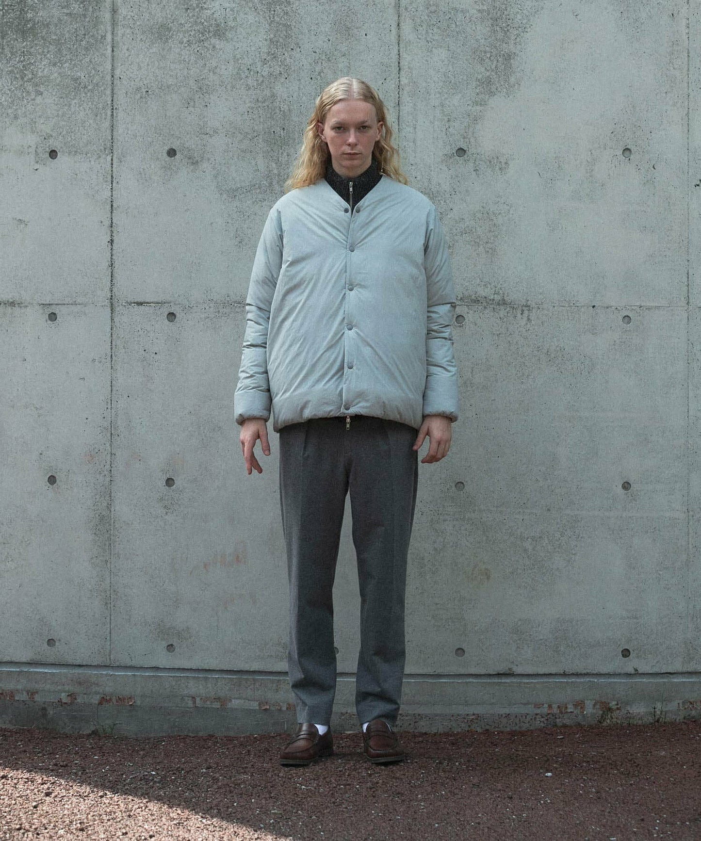 NANGA × URBAN RESEARCH AURORA No Collar Down Blouson