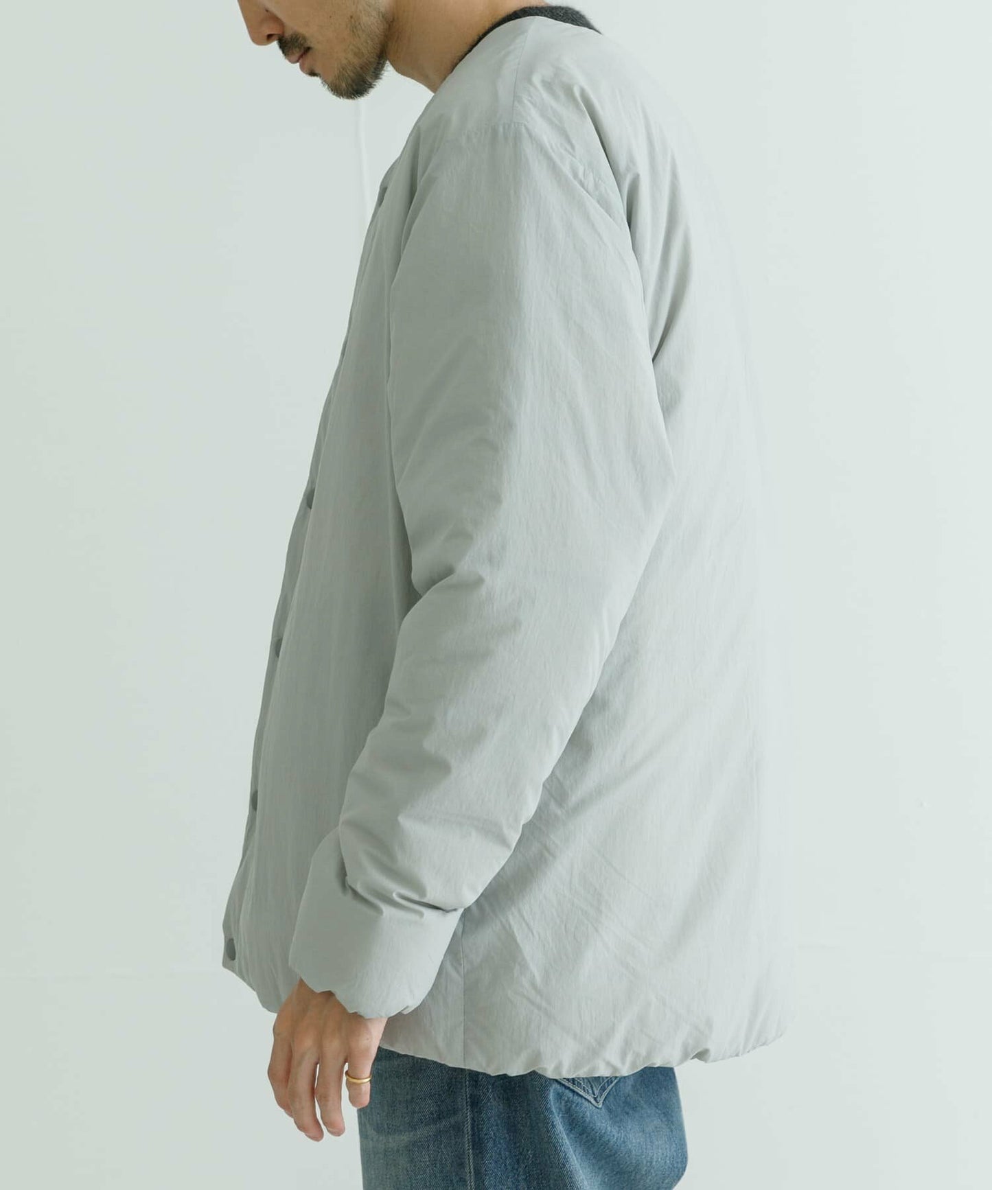 NANGA × URBAN RESEARCH AURORA No Collar Down Blouson