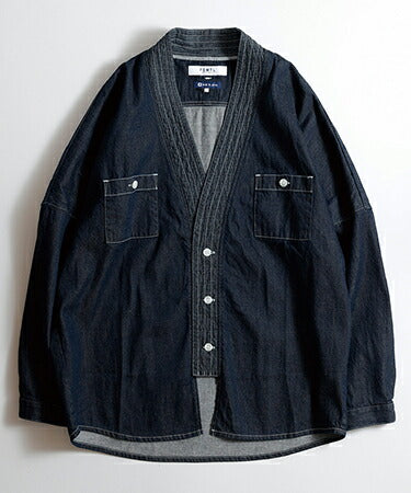 FDMTL DENIM HAORI SHIRT RINSE