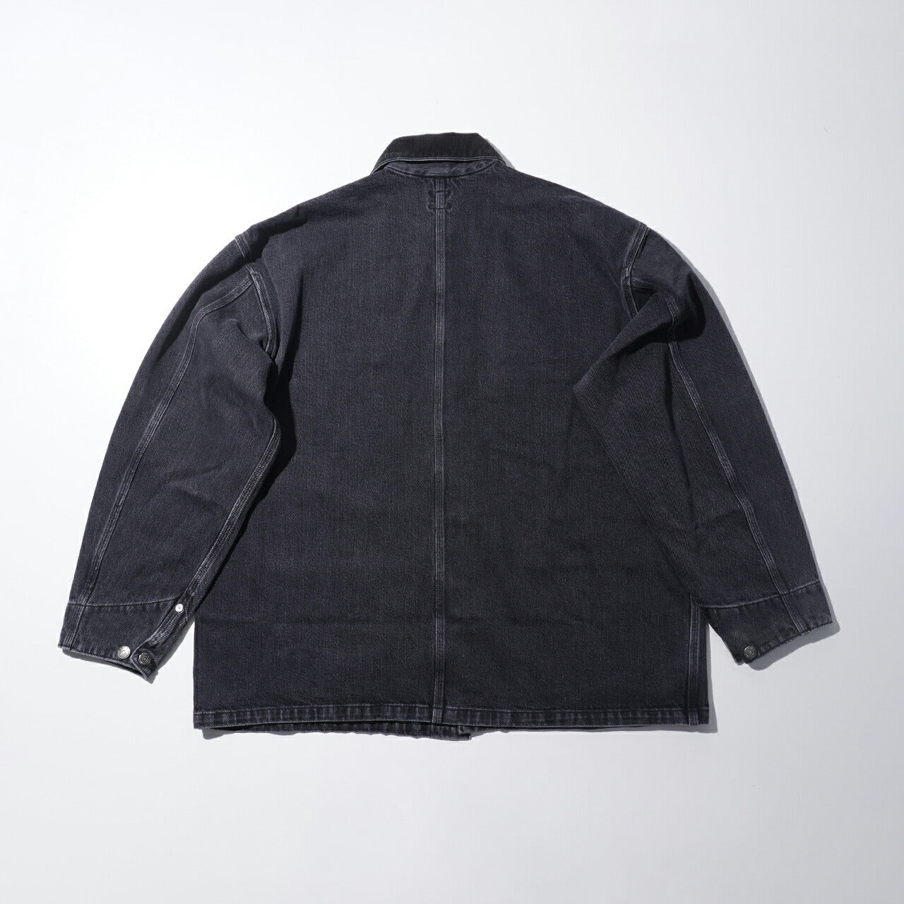 orSlow LOOSE FIT COVERALL (Black Denim Stone)