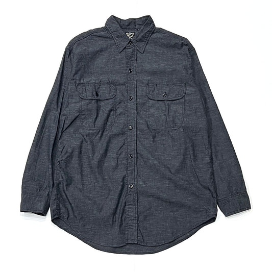 orSlow Black Chambray Work Shirt 5oz