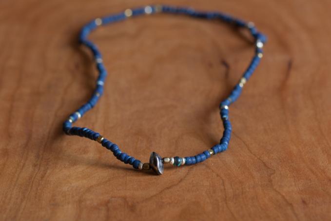 SunKu 39 Indigo Dye Beads Anklet & Necklace SK-025