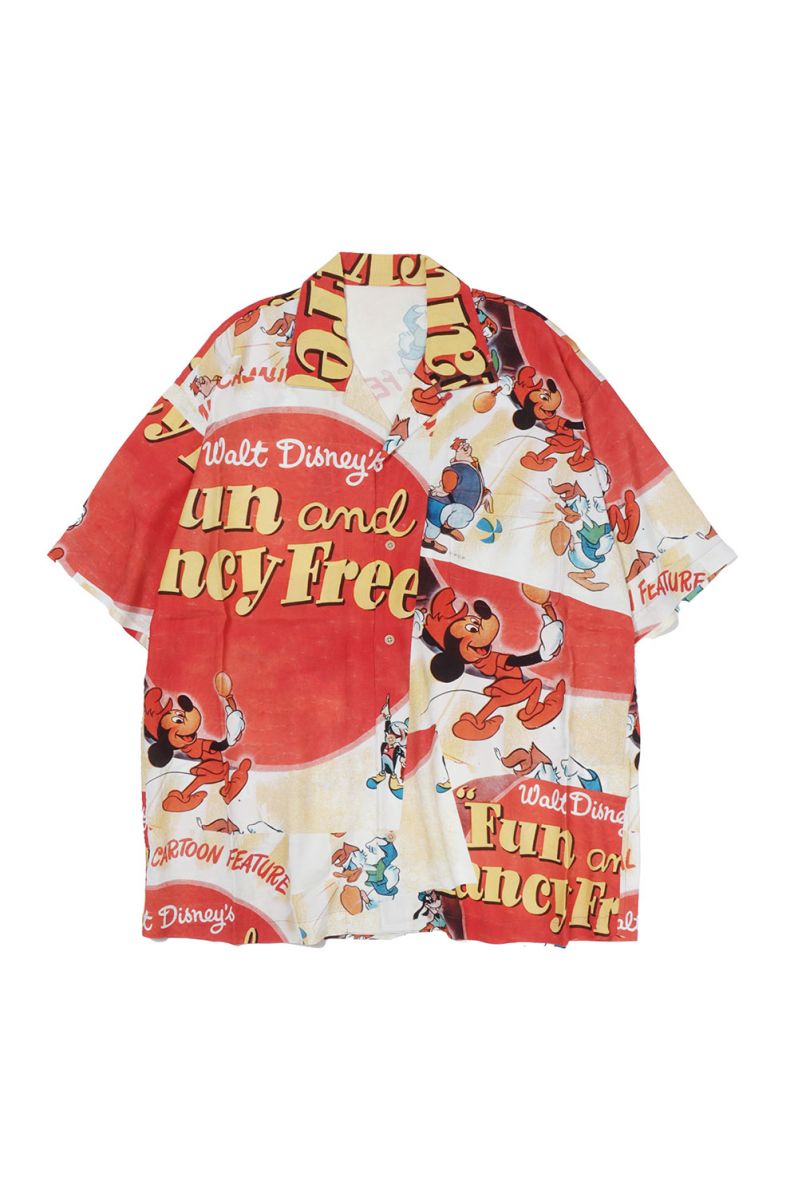 Porter Classic DISNEY V/P PC ALOHA COLLECTION ALOHA SHIRT / MICKEY MOUSE&FRIENDS