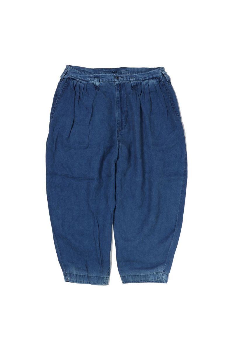 Porter Classic INDIGO LINEN BEBOP PANTS