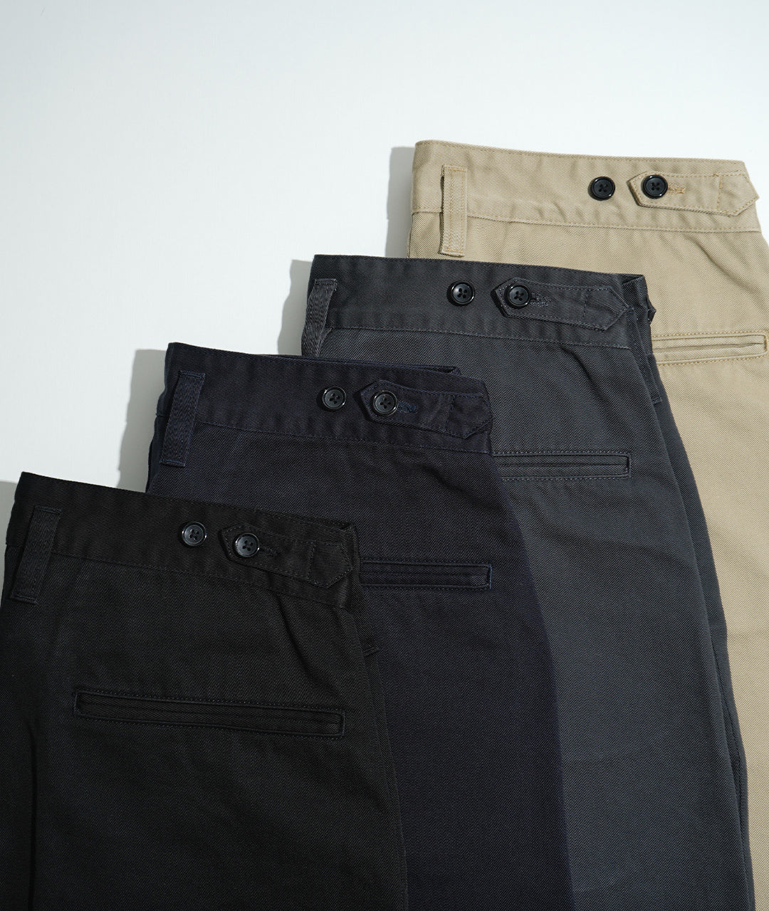 PORTER CLASSIC SATCHMO CHINOS black-