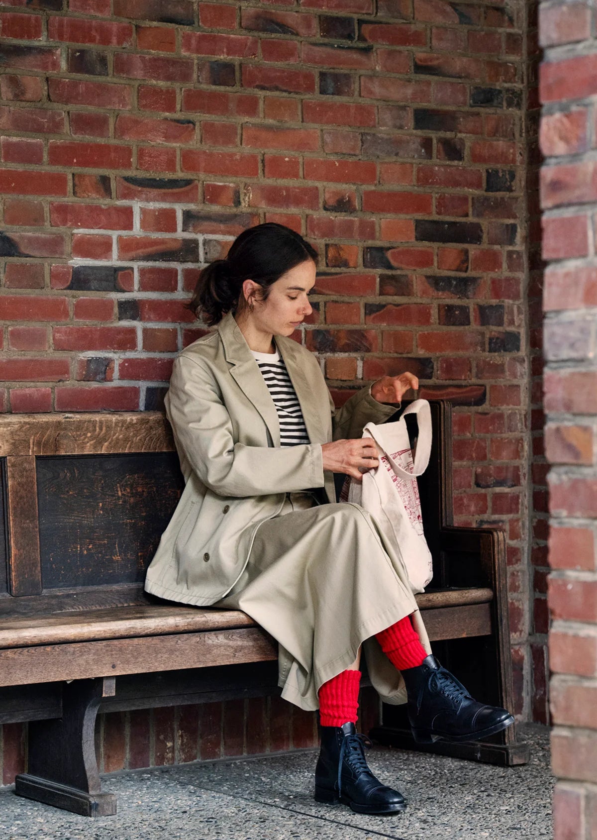 RoToTo LOOSE PILE CREW SOCKS