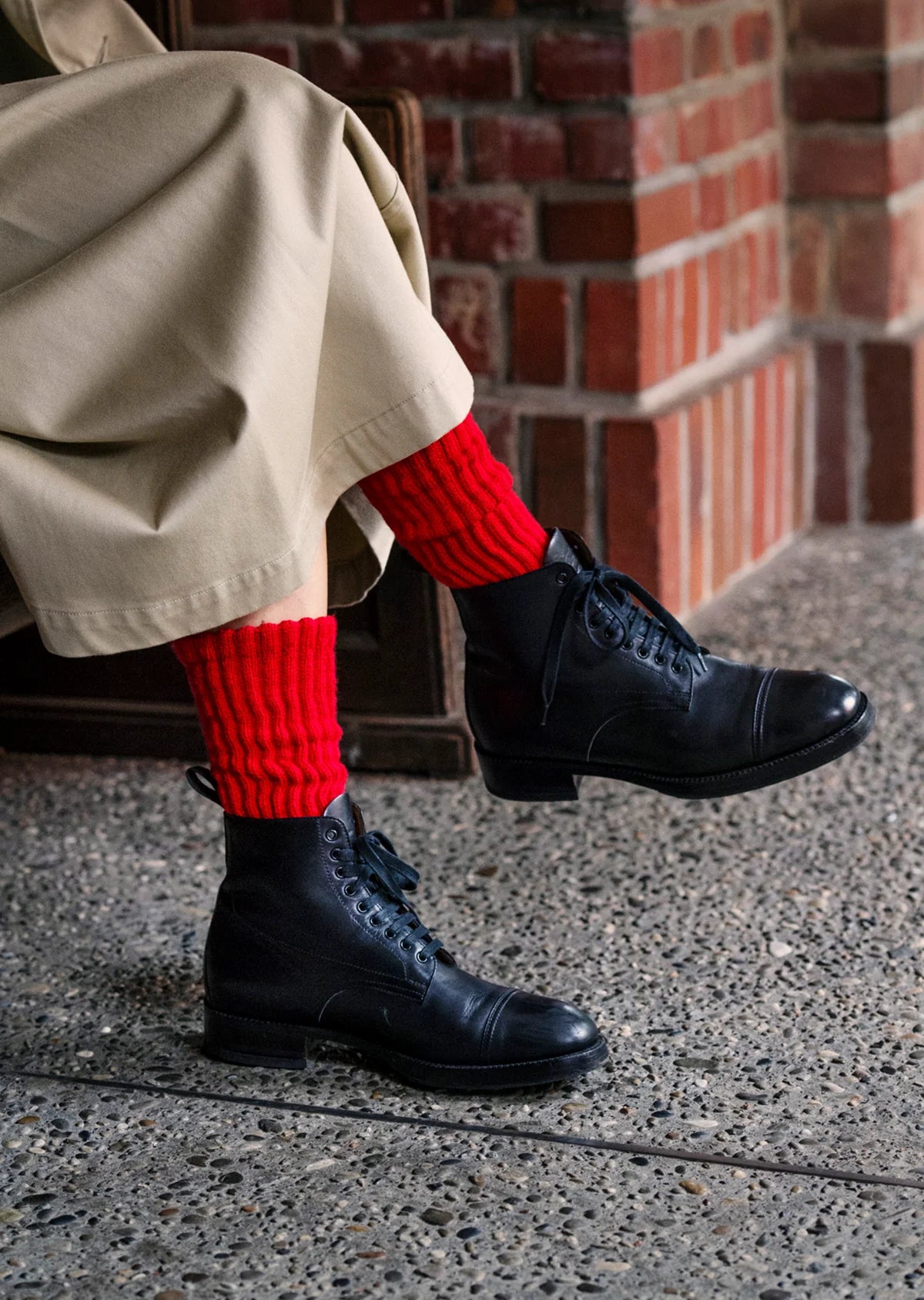 RoToTo LOOSE PILE CREW SOCKS