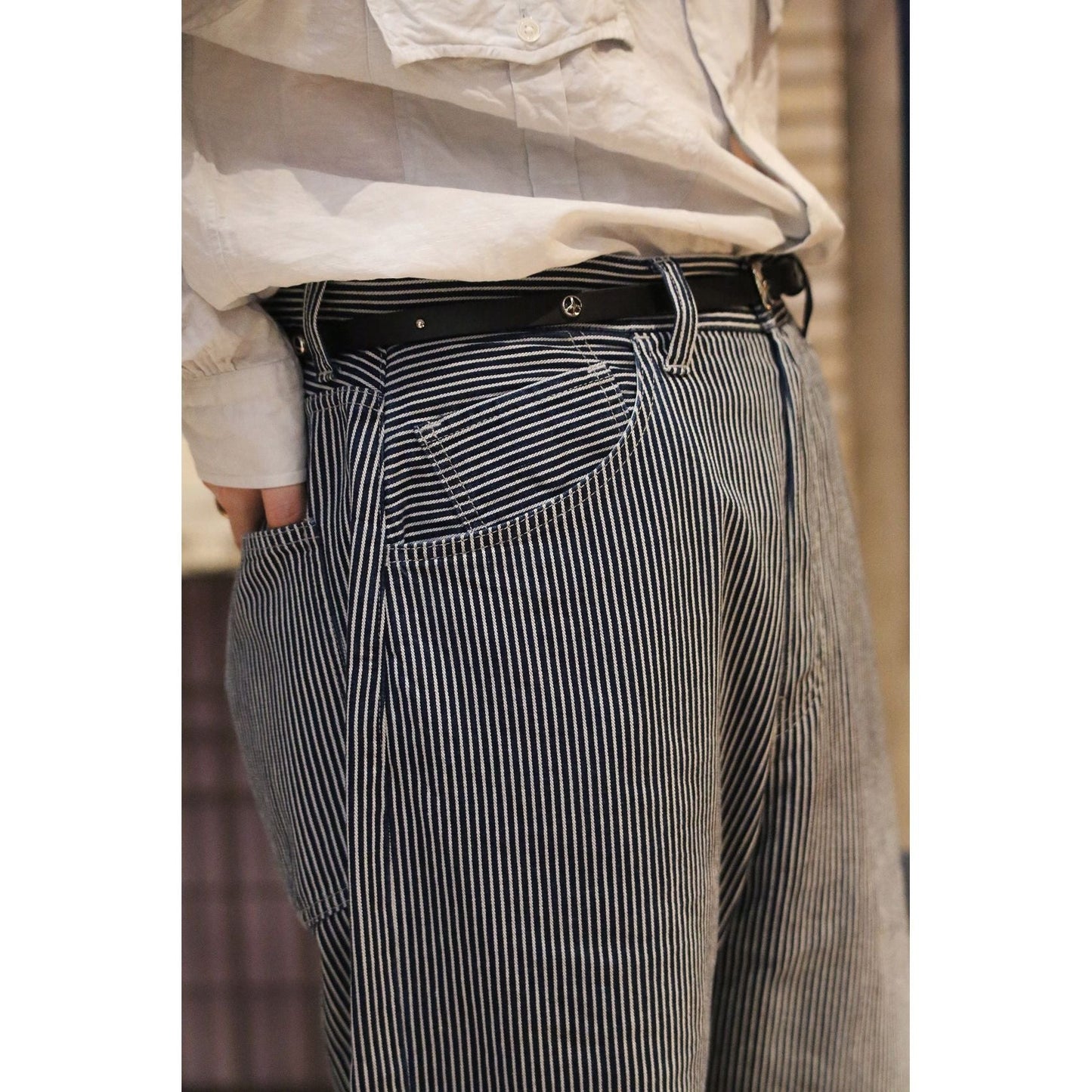 Porter Classic STEINBECK HICKORY STRIPE PANTS