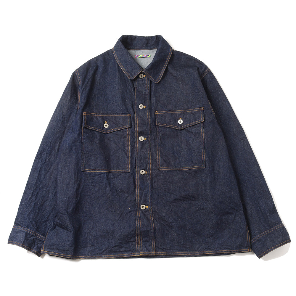 is-ness SILK DENIM SHIRT JACKET