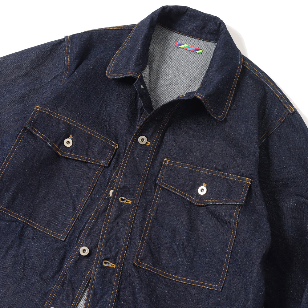 is-ness SILK DENIM SHIRT JACKET