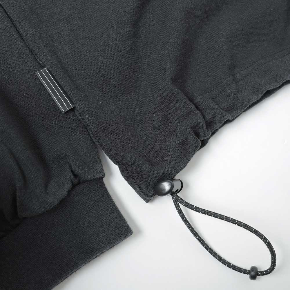 S.F.C (STRIPES FOR CREATIVE) SIDE STRIPE HOODY LS TEE (DISCHARGED)