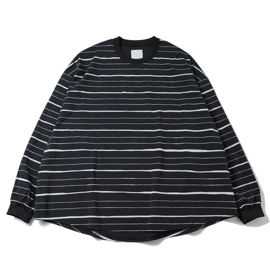 S.F.C (STRIPES FOR CREATIVE) SUPER BIG MIX STRIPE LS NYLON TEE