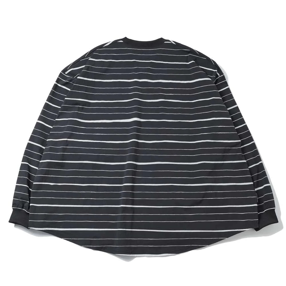 S.F.C (STRIPES FOR CREATIVE) SUPER BIG MIX STRIPE LS NYLON TEE