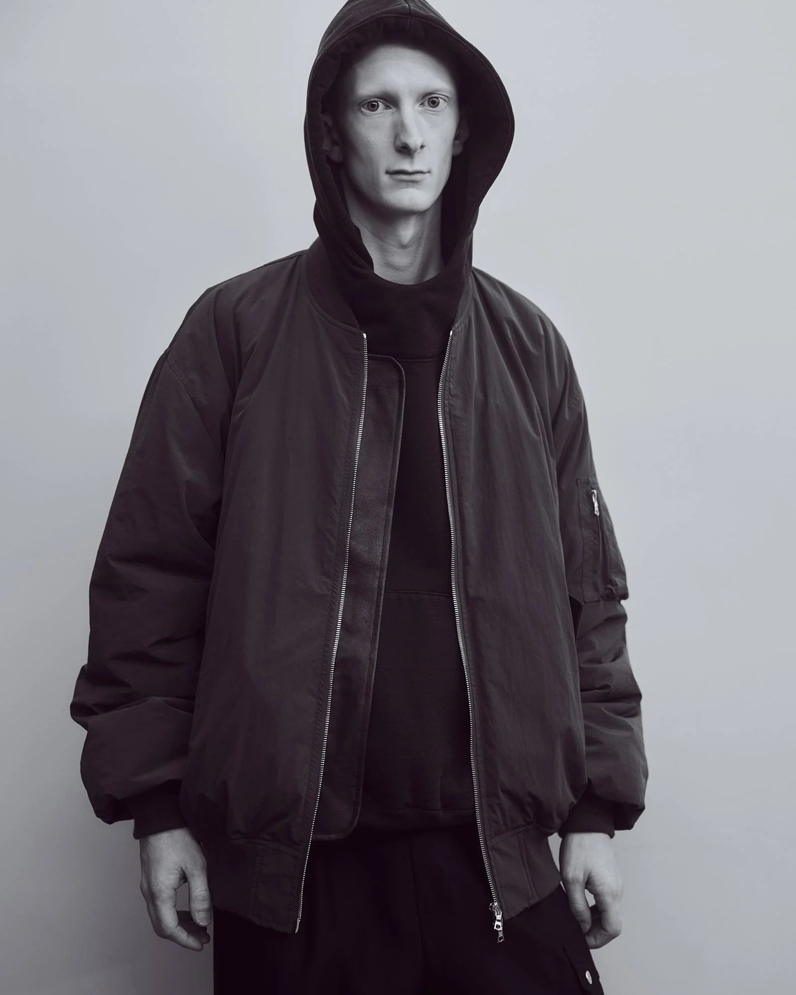 ssstein WINDPROOF NYLON OVERSIZED FLIGHT JACKET – unexpected ssstein WINDPROOF NYLON OVERSIZED FLIGHT JACKET – unexpected