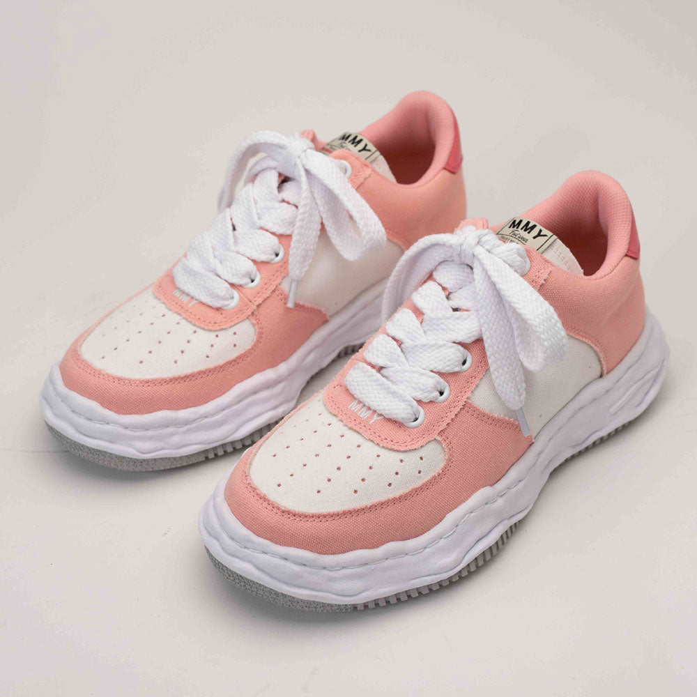Maison MIHARA YASUHIRO WAYNE Original Sole Canvas Lowtop Sneaker Pink x White
