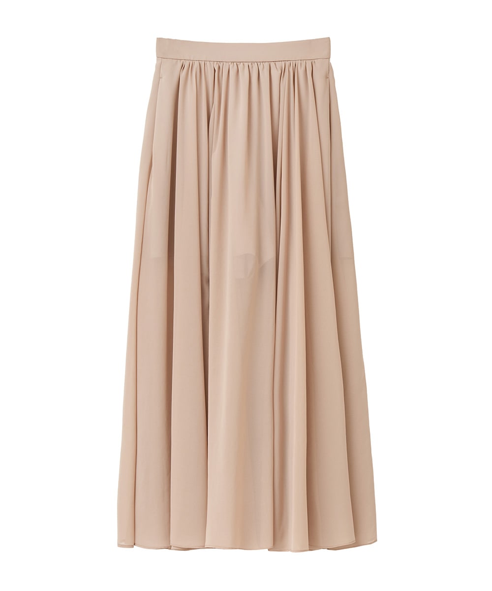 CLANE SHEER SLIT SKIRT