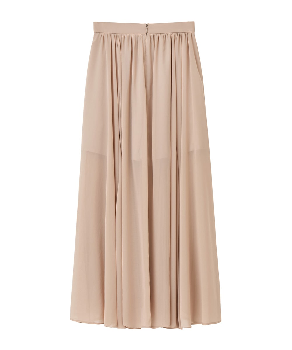 CLANE SHEER SLIT SKIRT