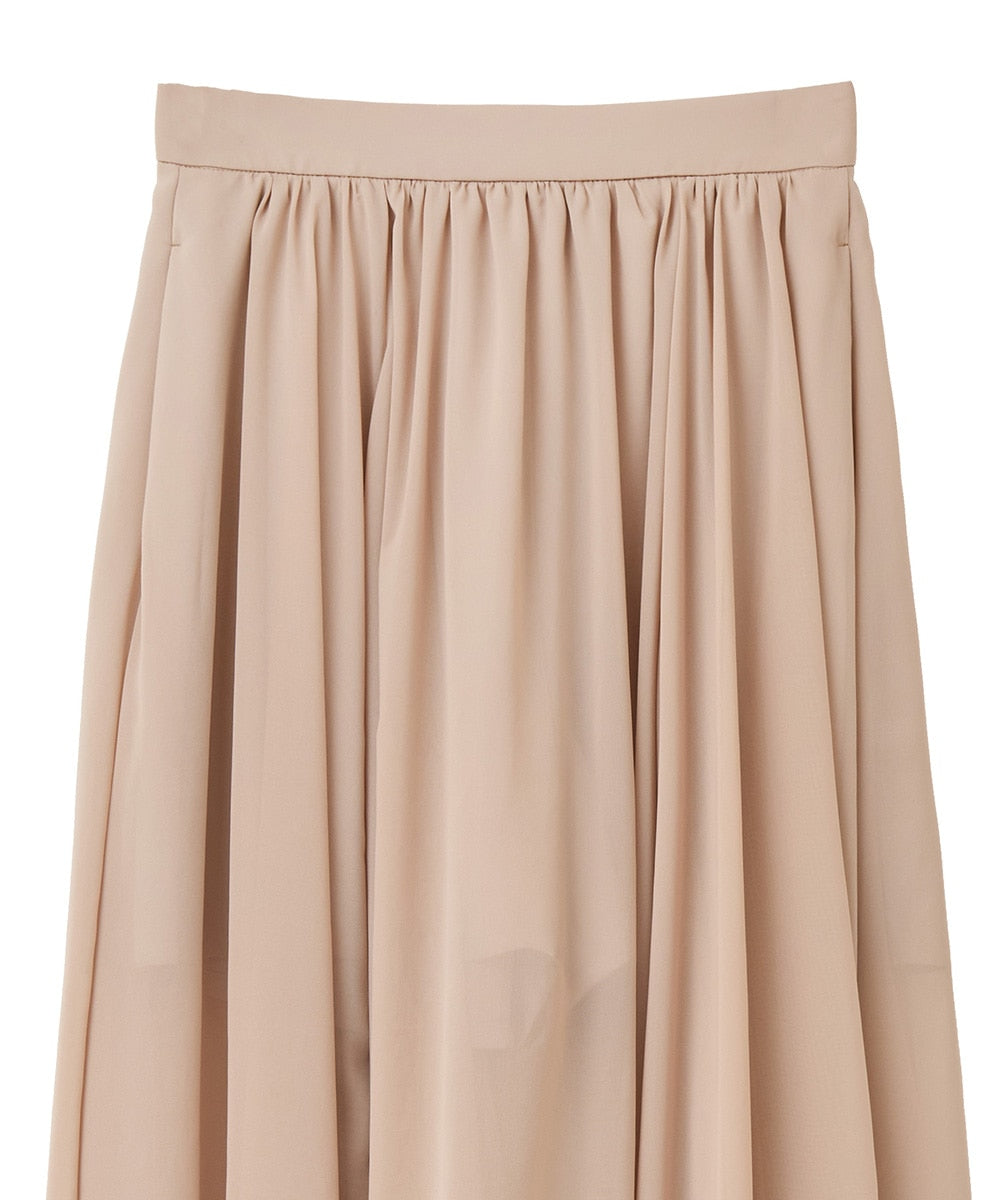 CLANE SHEER SLIT SKIRT