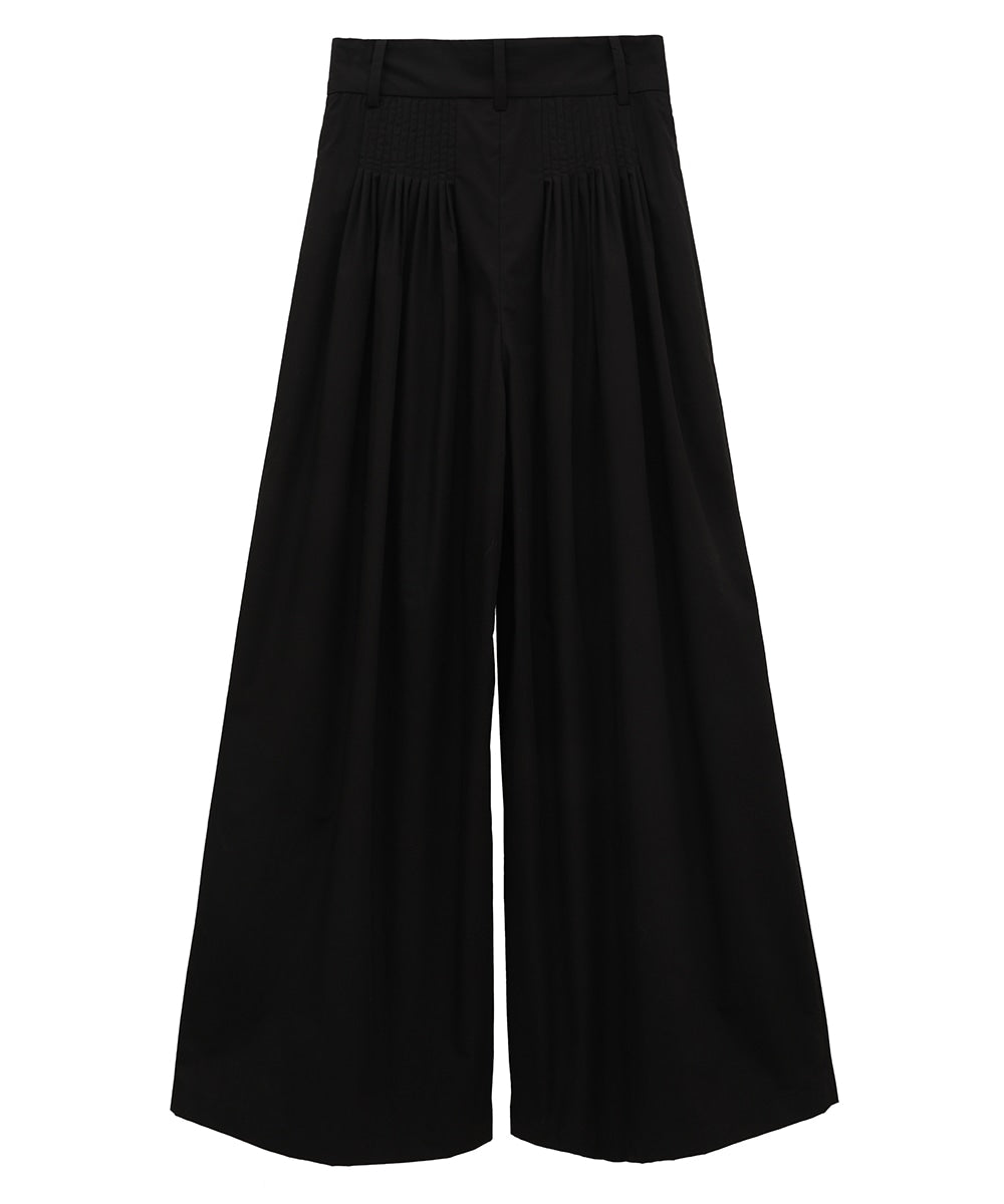 CLANE TUCK DESIGN WIDE PANTS – unexpected store