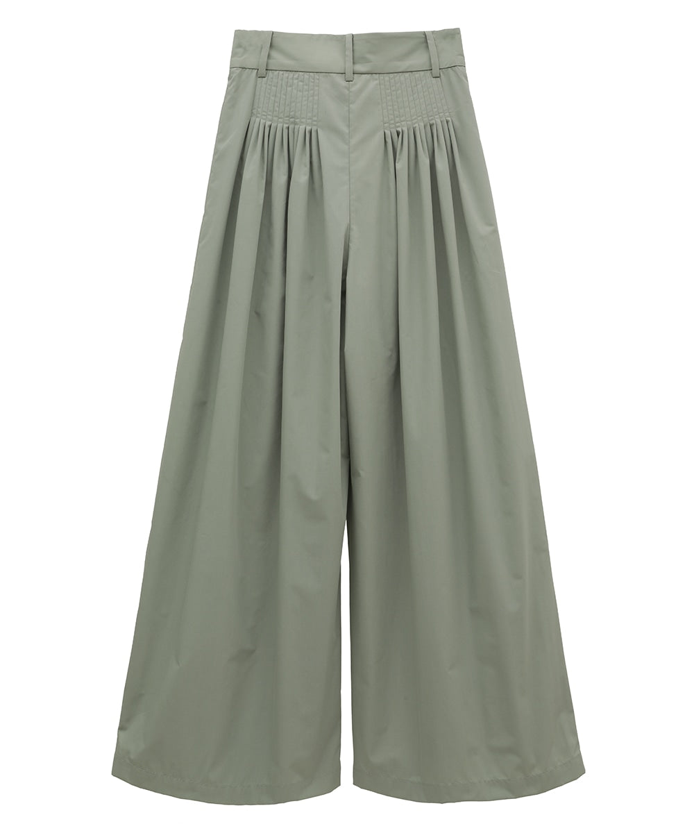 CLANE TUCK DESIGN WIDE PANTS