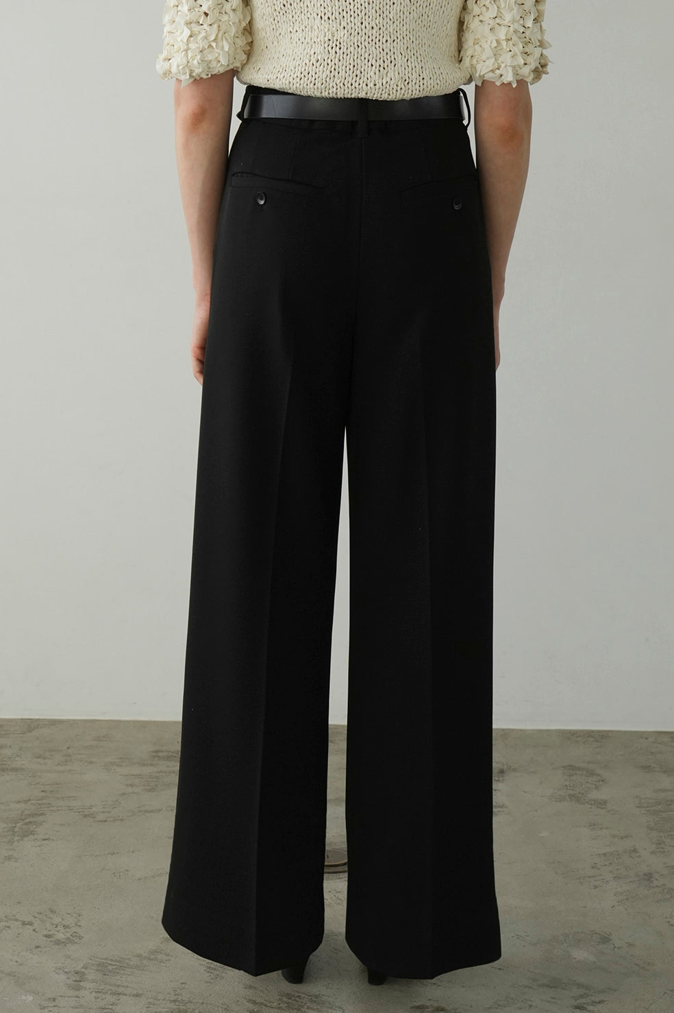 CLANE 2WAY TUCK STRAIGHT PANTS