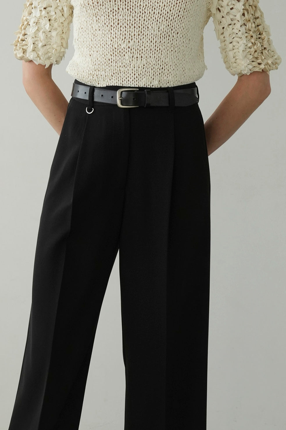 CLANE 2WAY TUCK STRAIGHT PANTS