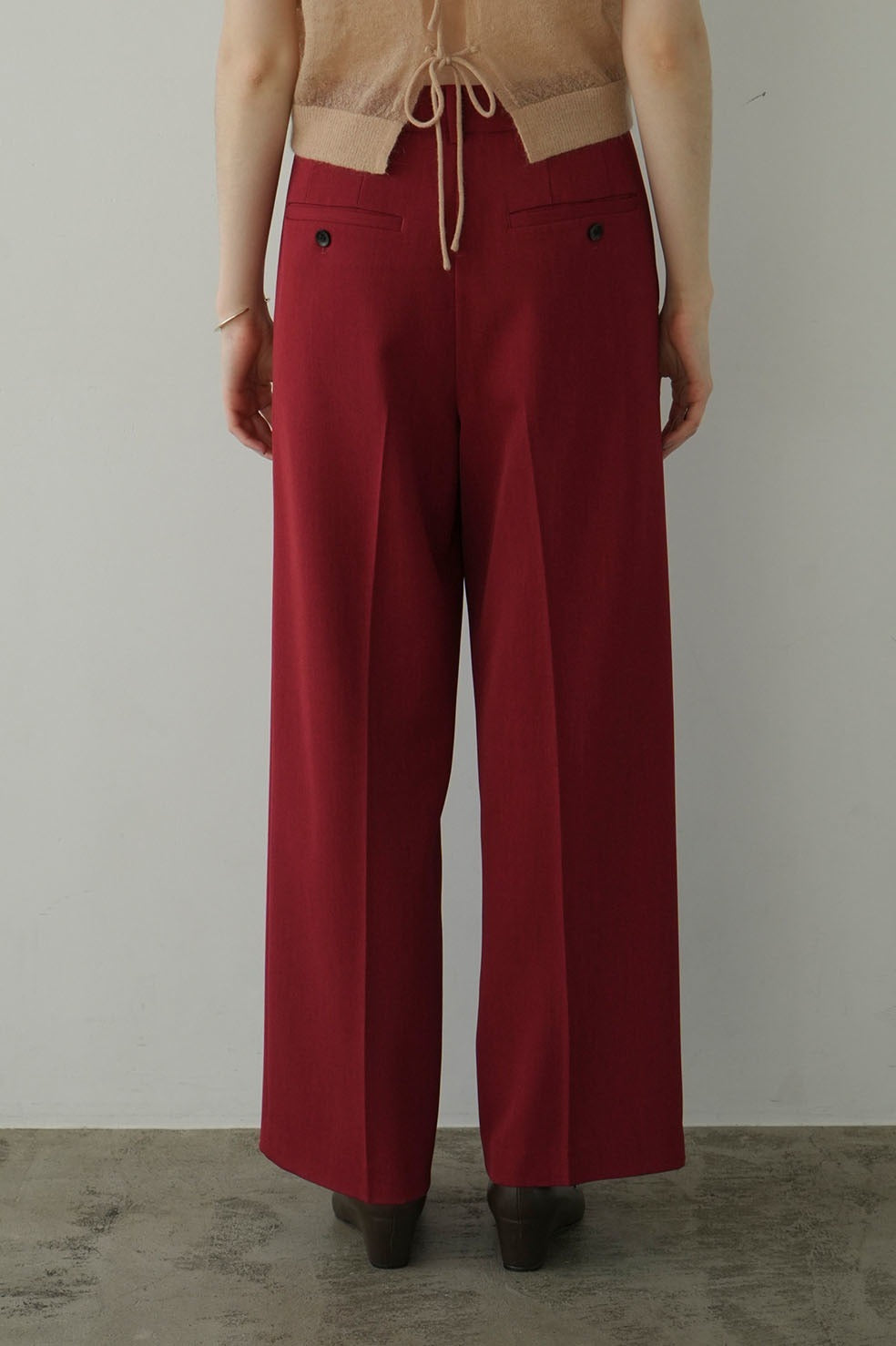 CLANE 2WAY TUCK STRAIGHT PANTS