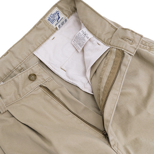 orSlow TWO TUCK WIDE TROUSERS Khaki